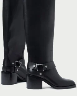 Loeffler Randall Audrey Black Tall Engineer Boot Black /><noscript><img width=