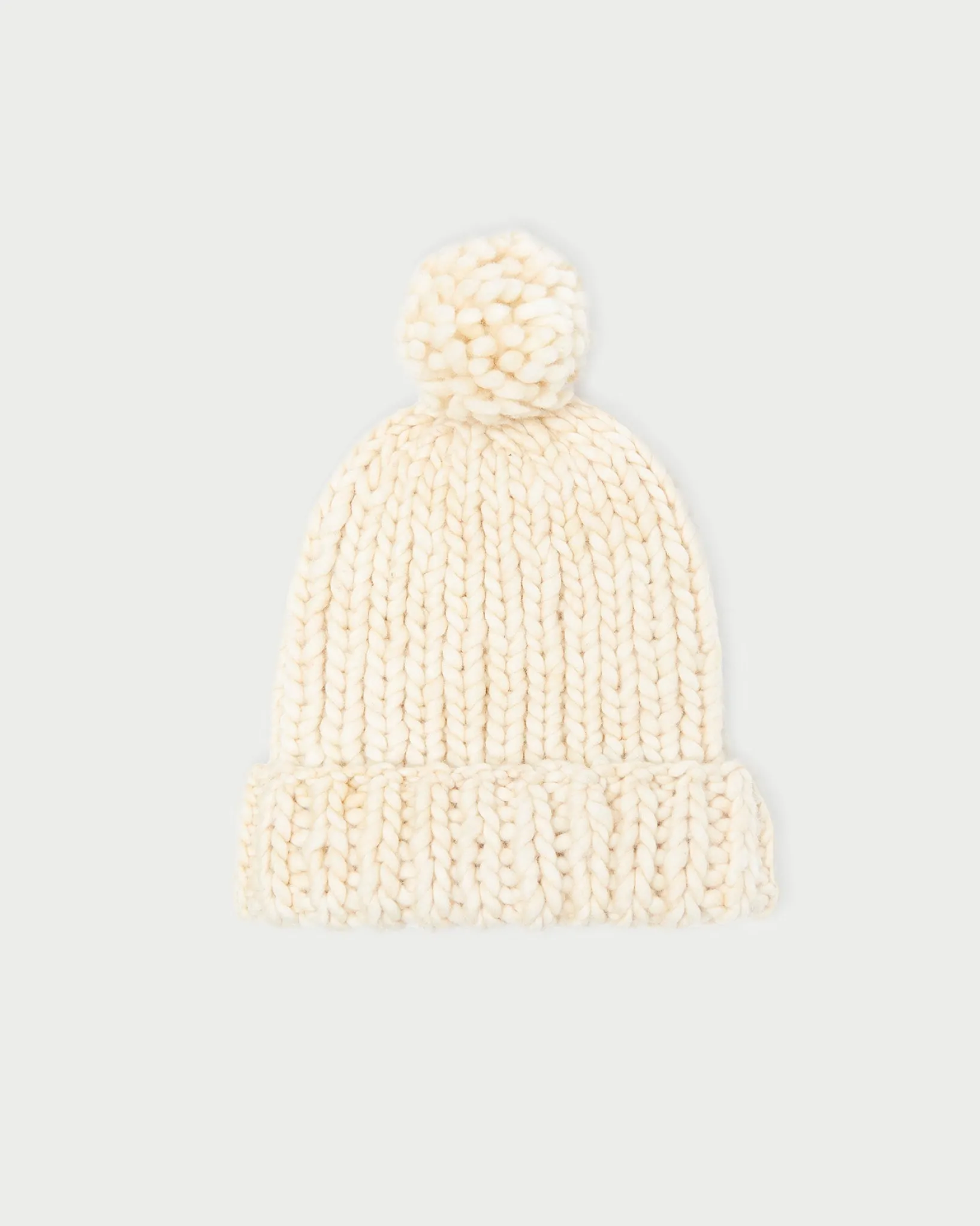 Online Loeffler Randall Ava Knit Pompom Hat Cream