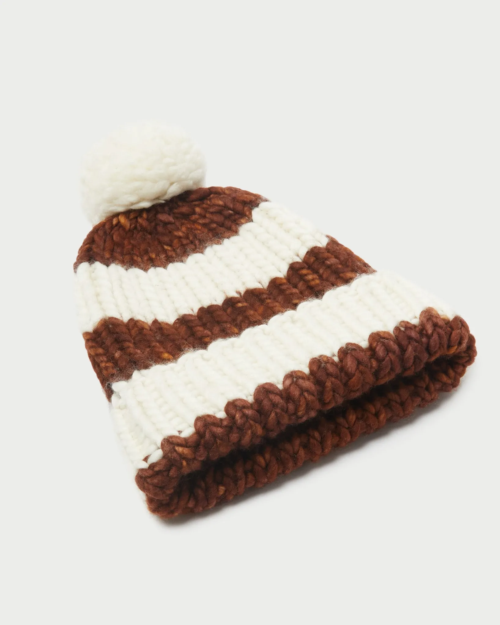 Online Loeffler Randall Ava Knit Pompom Hat Cream