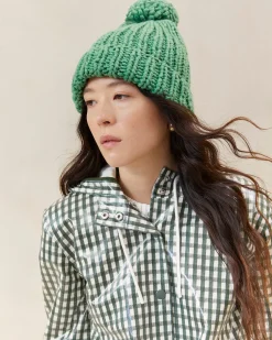 Online Loeffler Randall Ava Knit Pompom Hat Cream