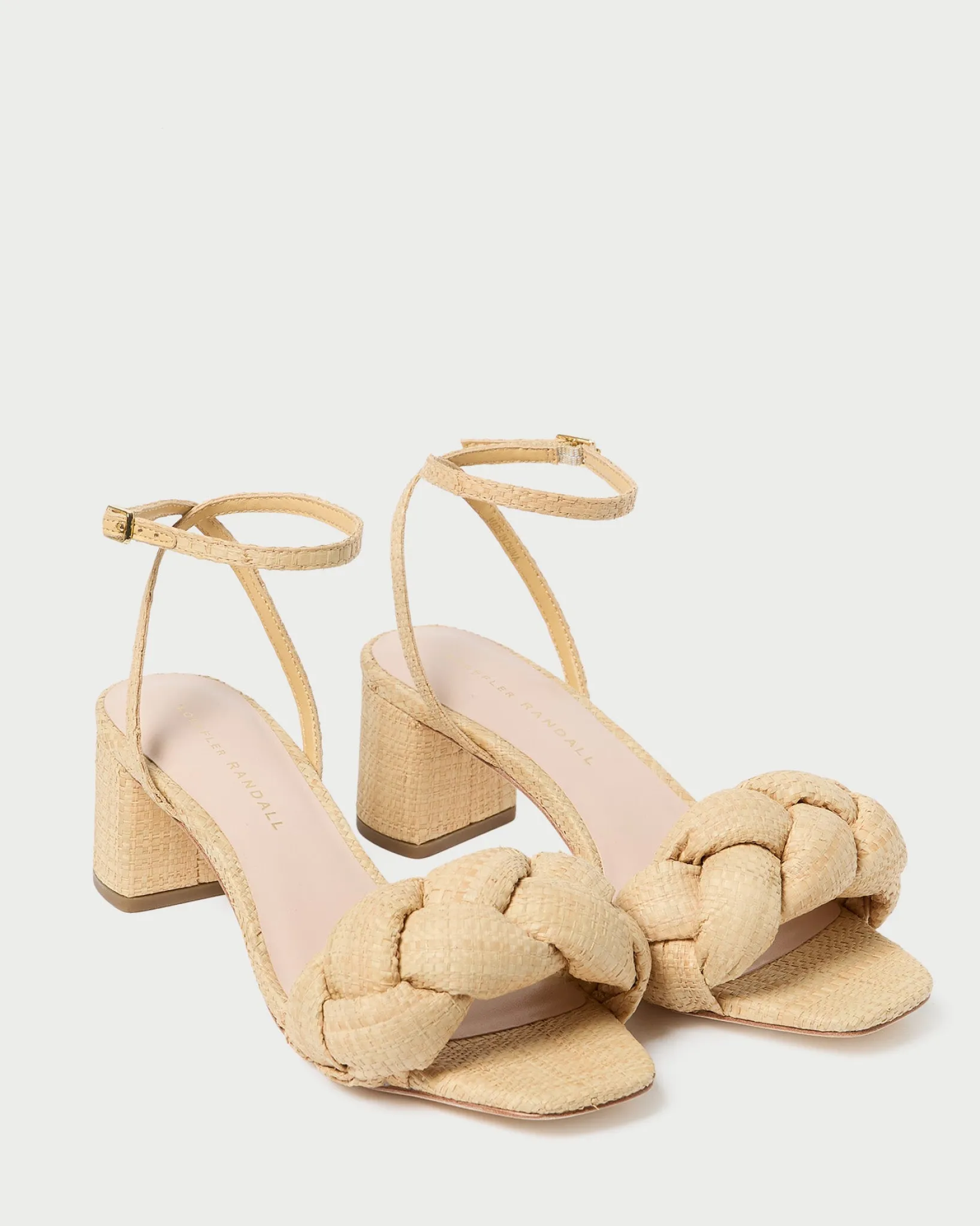 Loeffler Randall Avril Natural Raffia Heeled Sandal Natural />