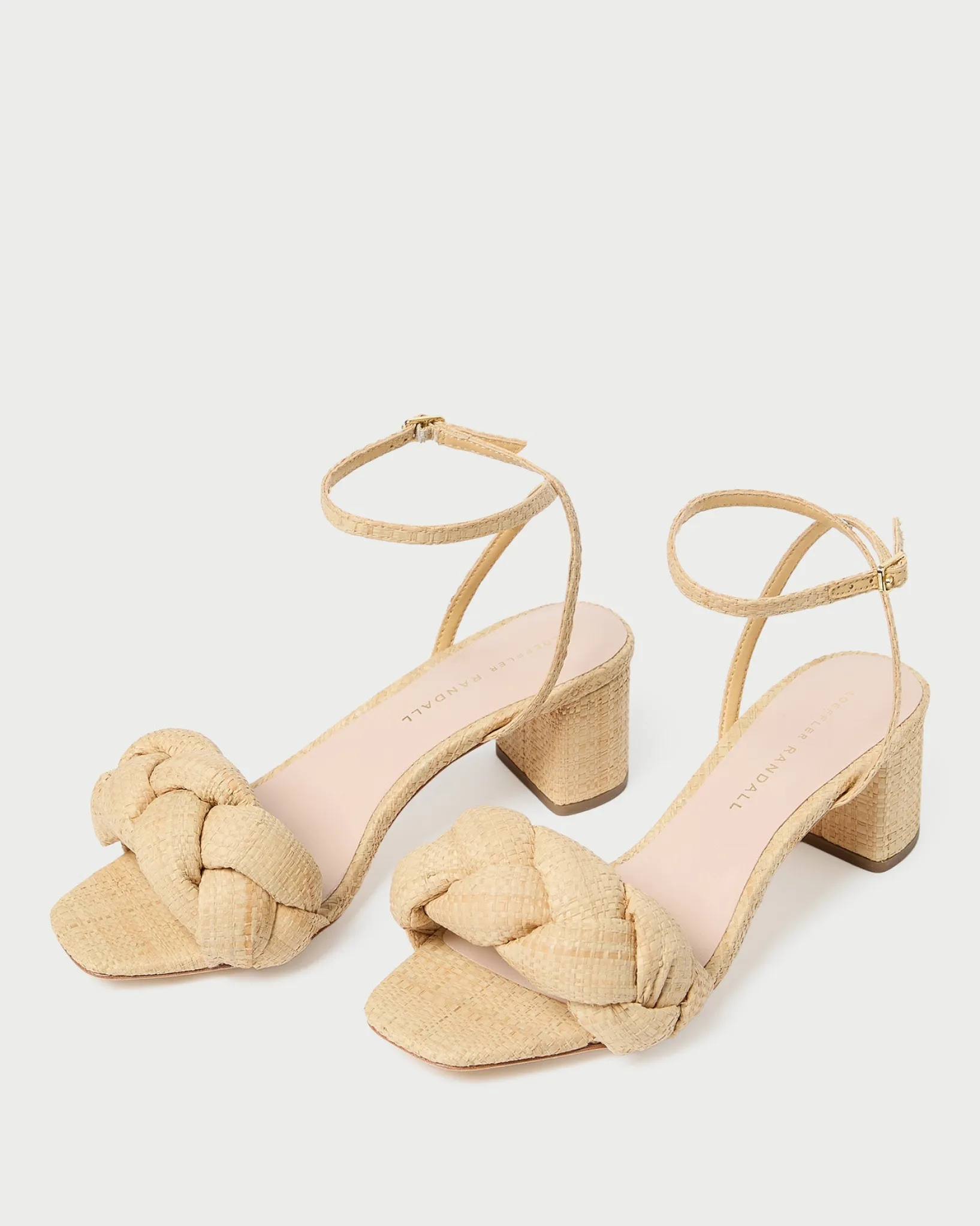 Loeffler Randall Avril Natural Raffia Heeled Sandal Natural />