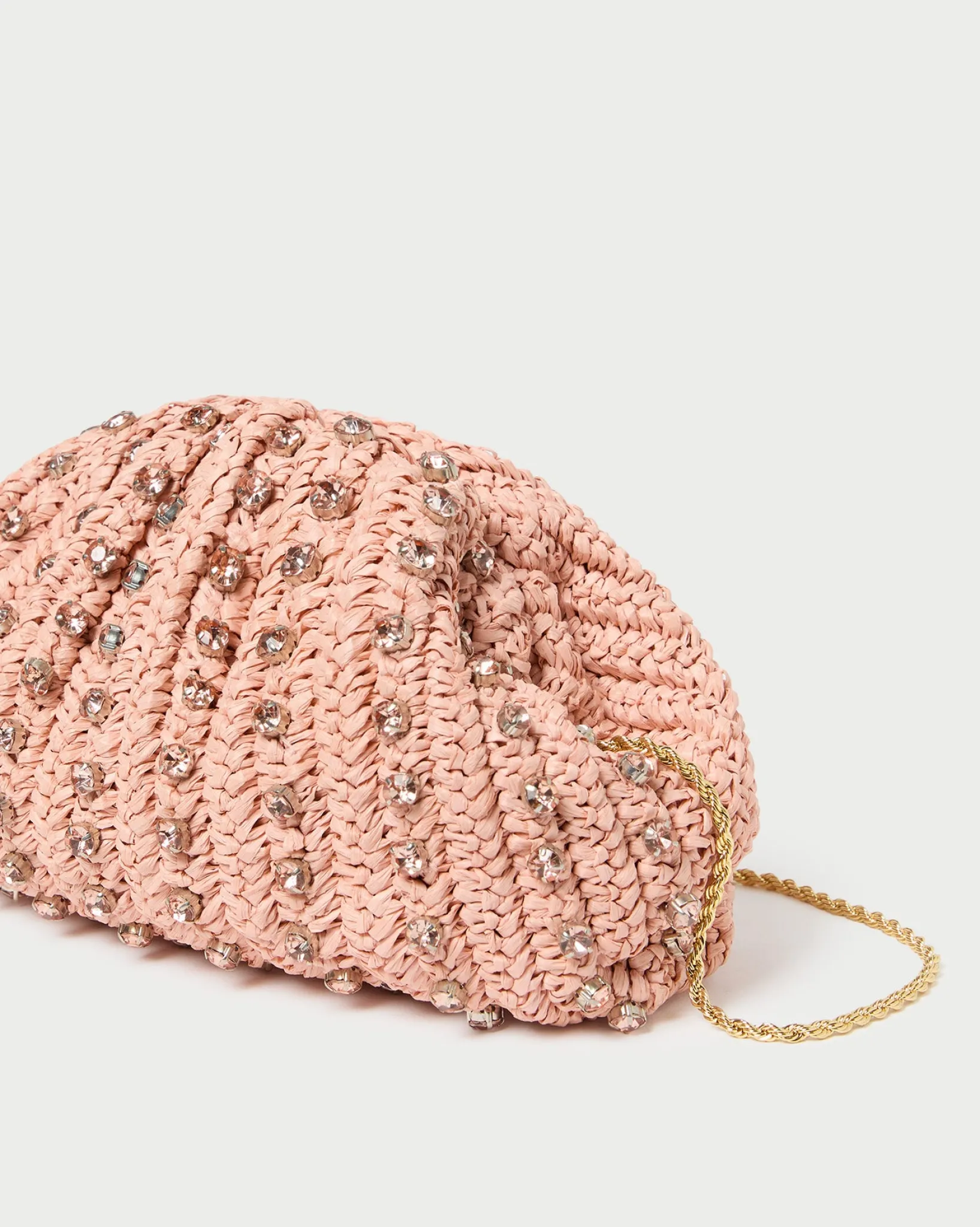 Best Loeffler Randall Bailey Blush/Crystal Dome Clutch Beauty