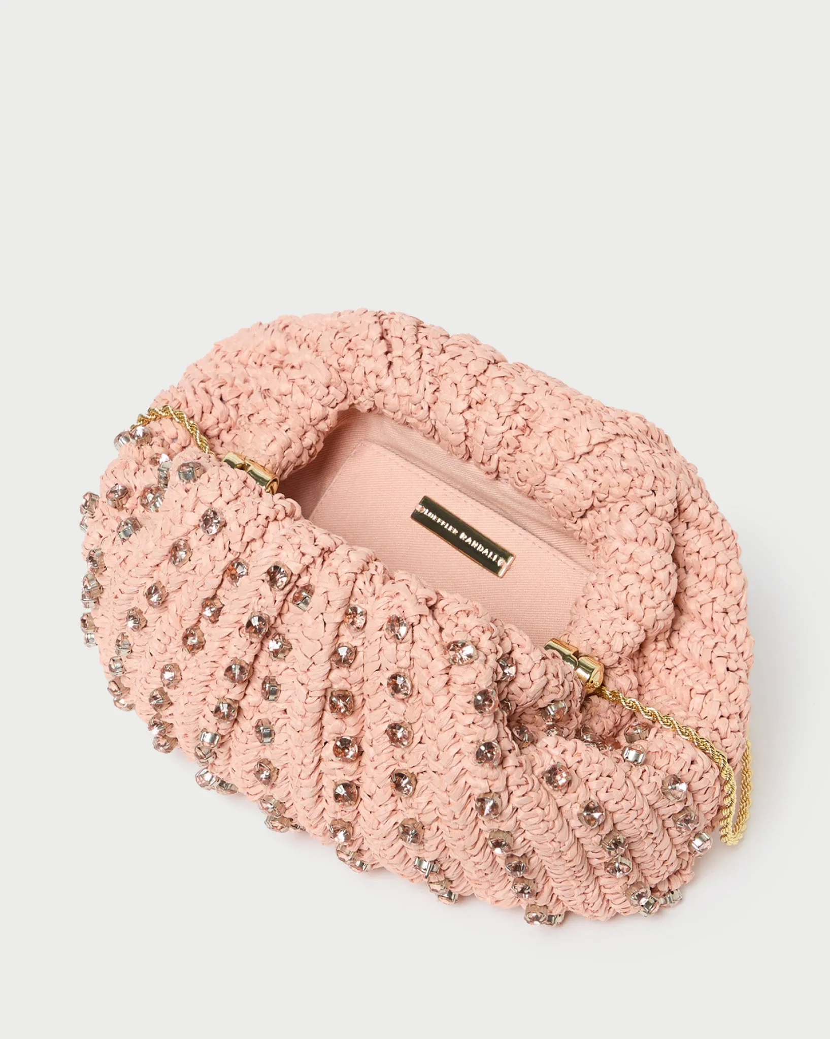 Best Loeffler Randall Bailey Blush/Crystal Dome Clutch Beauty