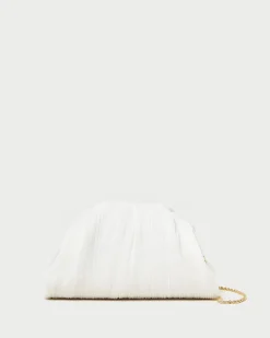 Hot Loeffler Randall Bailey Pleated Dome Clutch Pearl