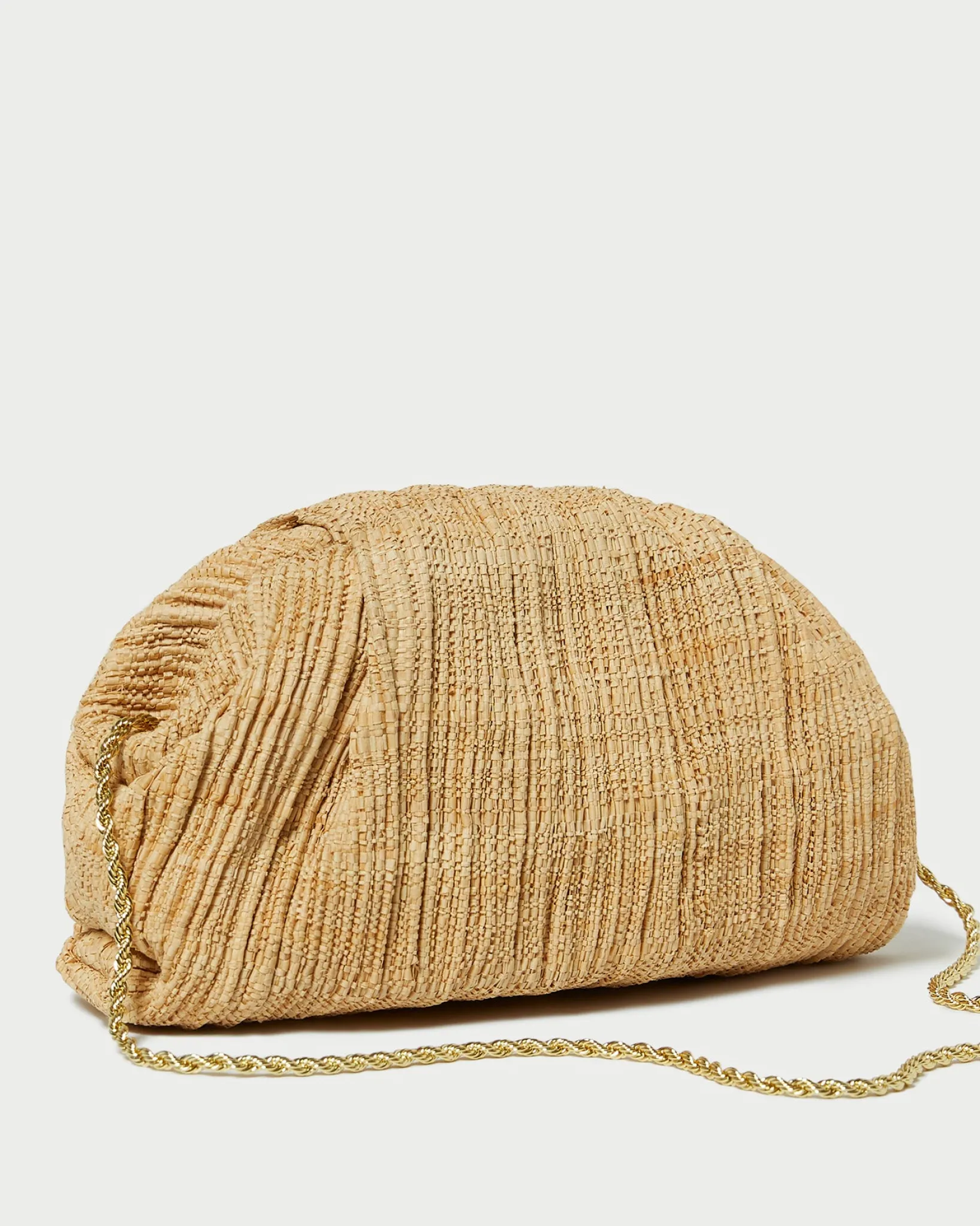 Hot Loeffler Randall Bailey Pleated Dome Clutch Pearl