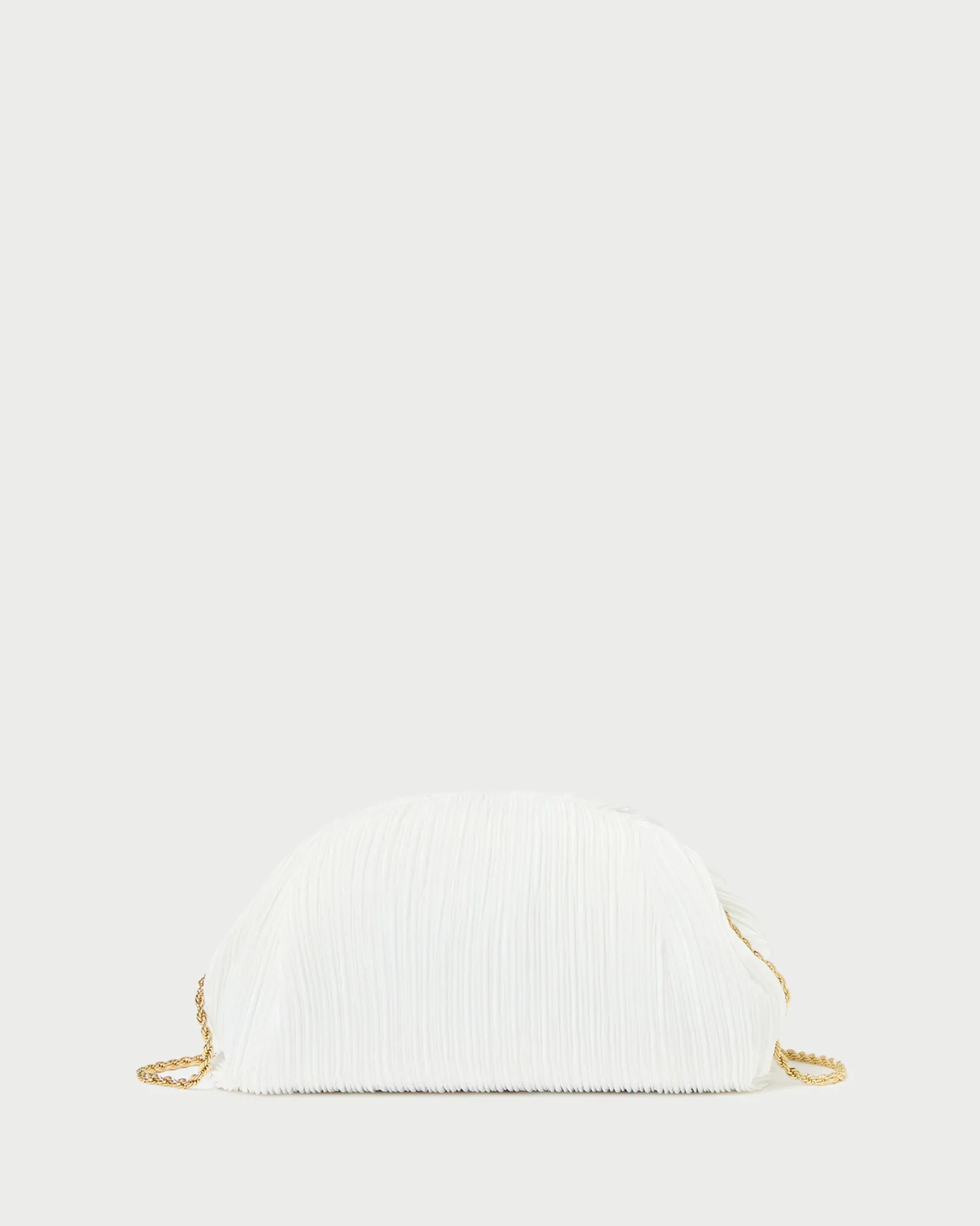 Hot Loeffler Randall Bailey Pleated Dome Clutch Pearl