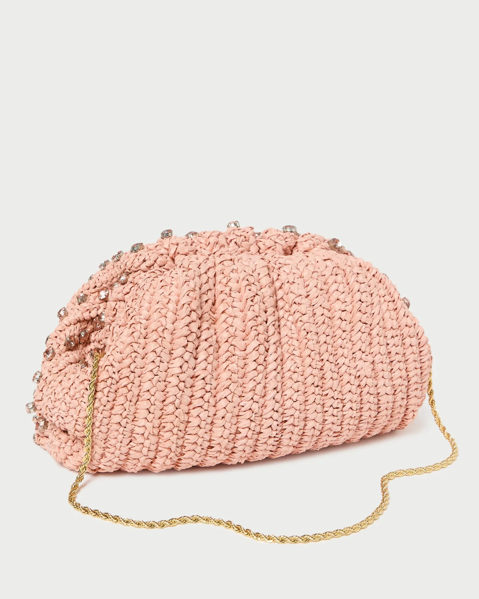 Hot Loeffler Randall Bailey Pleated Dome Clutch Pearl