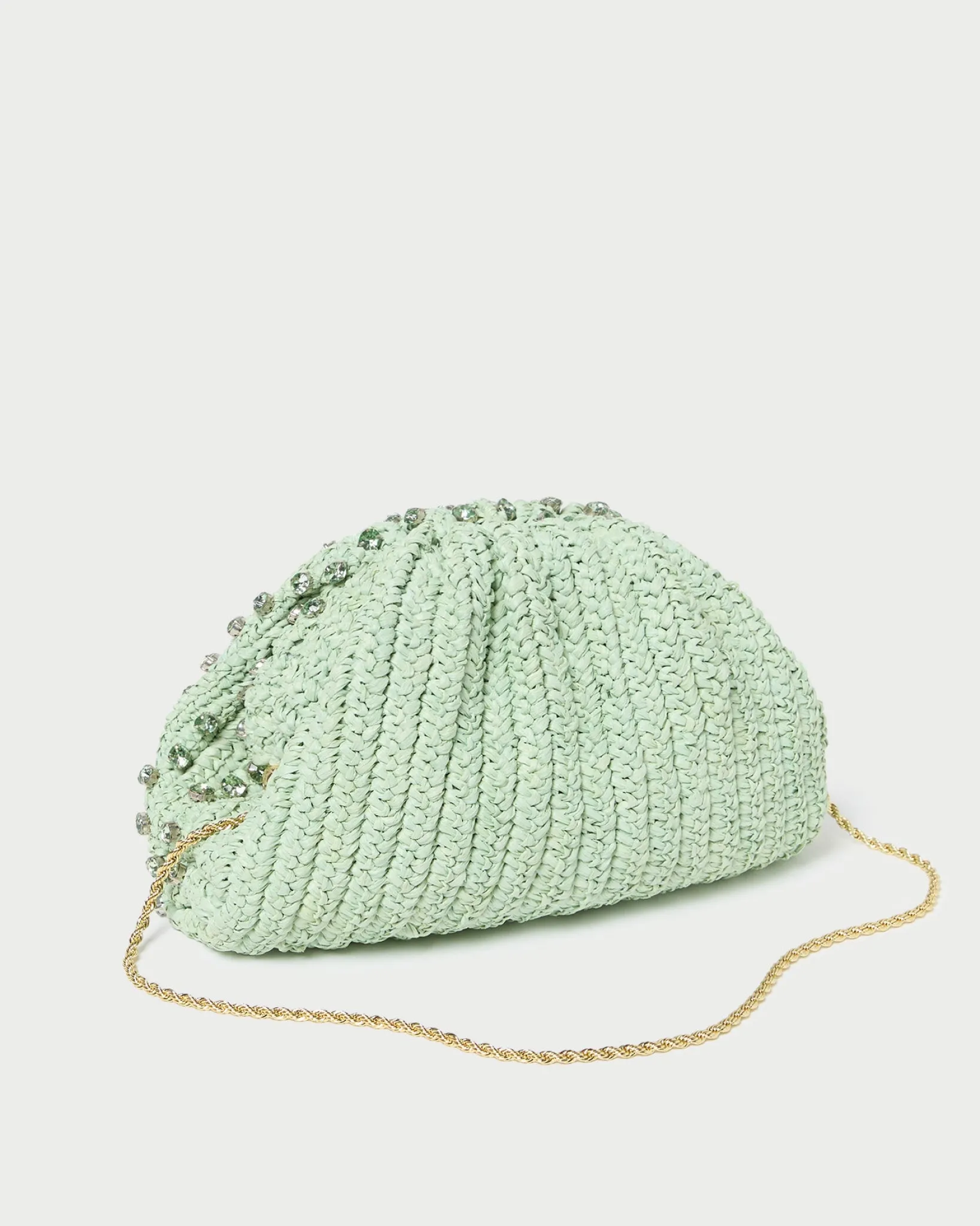 Hot Loeffler Randall Bailey Pleated Dome Clutch Pearl