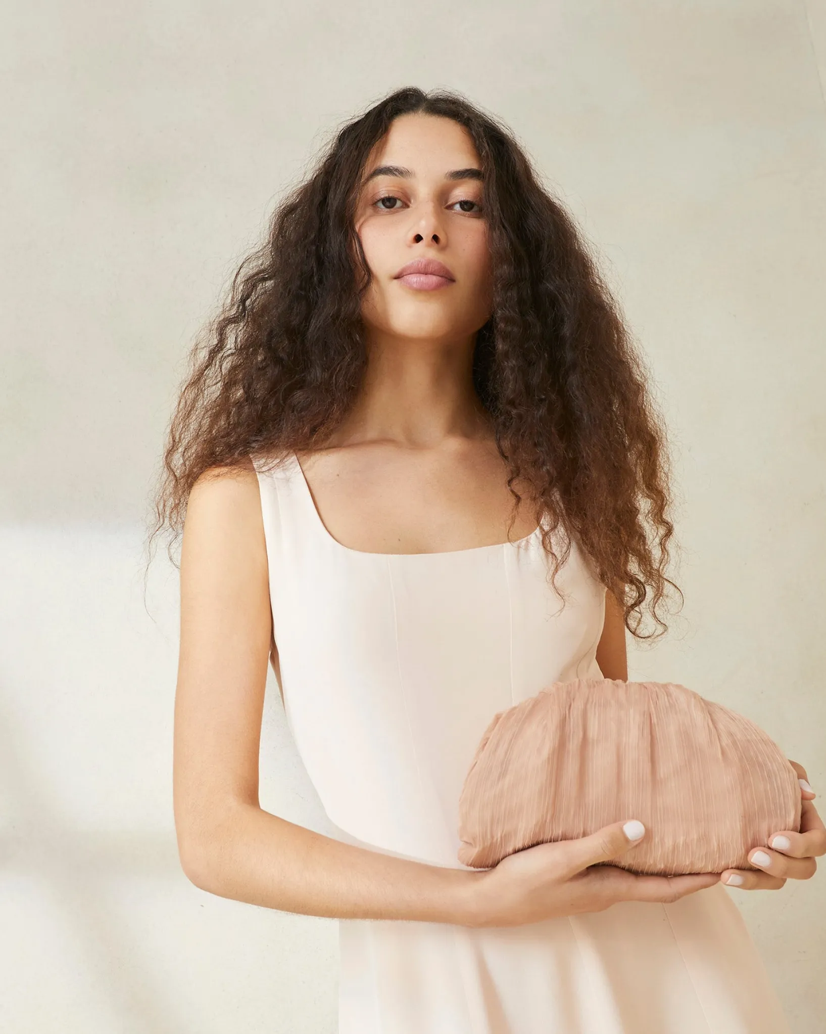 Hot Loeffler Randall Bailey Pleated Dome Clutch Pearl