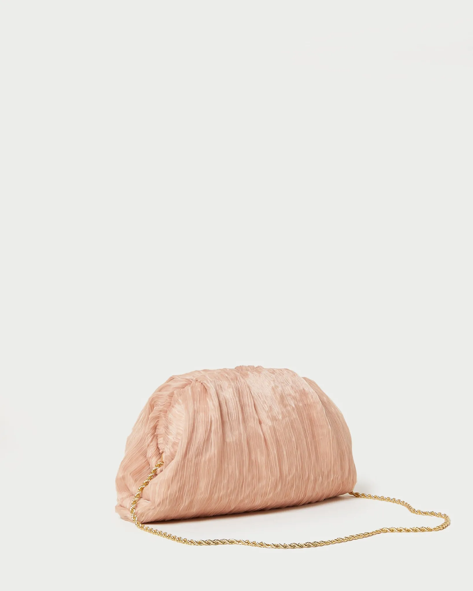 Online Loeffler Randall Bailey White Pleated Dome Clutch Beauty