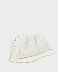 Best Loeffler Randall Bailey White/Crystal Dome Clutch White/Clear