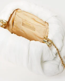 Best Loeffler Randall Bailey White/Crystal Dome Clutch White/Clear