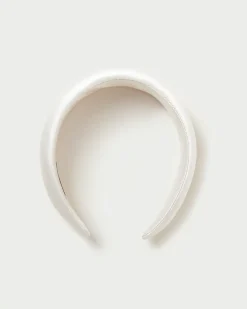 Clearance Loeffler Randall Bellamy Satin Headband Cream