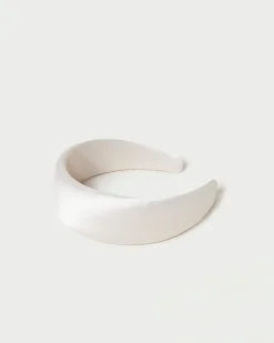 Discount Loeffler Randall Bellamy Natural/Crystal Puffy Headband Natural/Clear