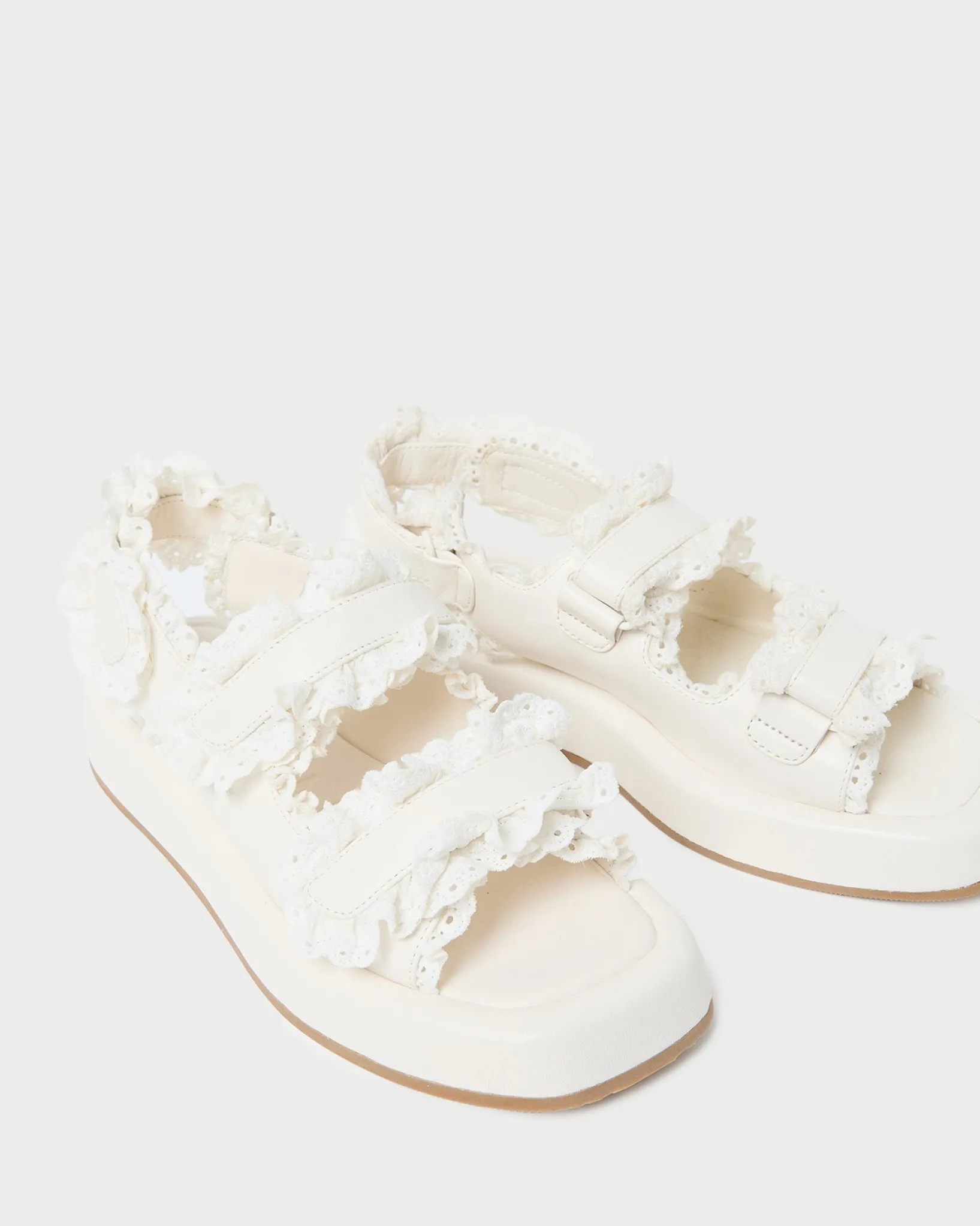 Hot Loeffler Randall Blaise Raffia Platform Sandal Brown