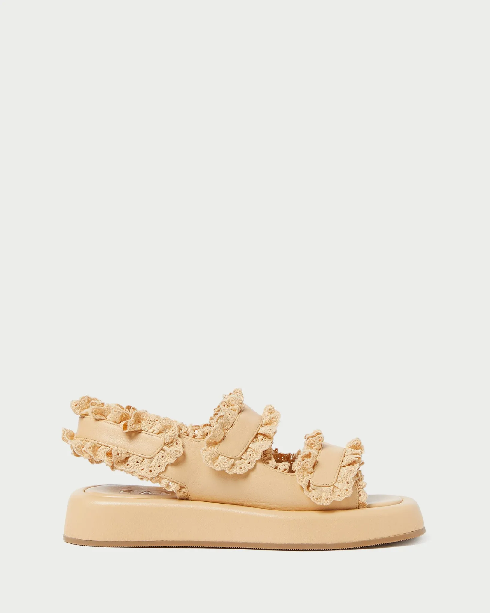 Clearance Loeffler Randall Blaise Raffia Platform Sandal Natural