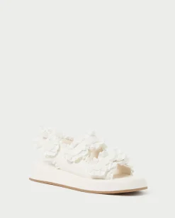 Clearance Loeffler Randall Blaise Raffia Platform Sandal Natural