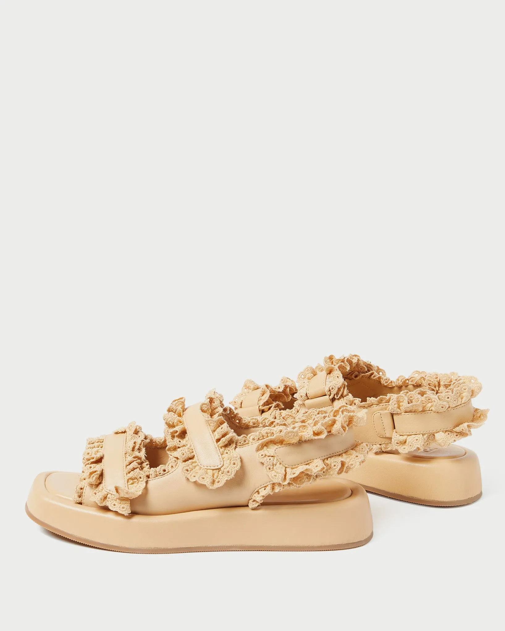 Hot Loeffler Randall Blaise Leather Platform Sandal White