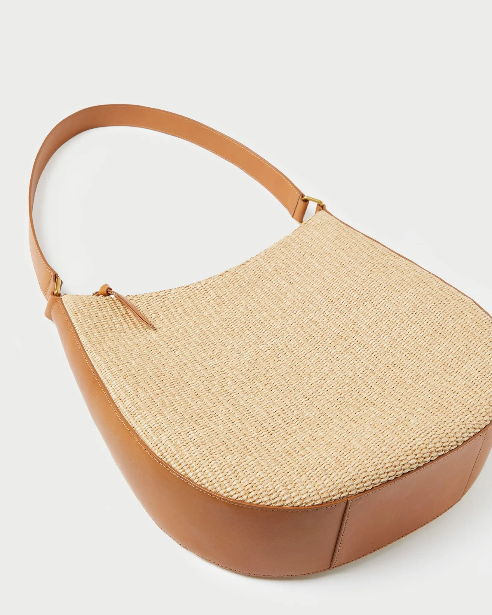 Outlet Loeffler Randall Bowen Natural Straw Hobo Natural/Cognac />