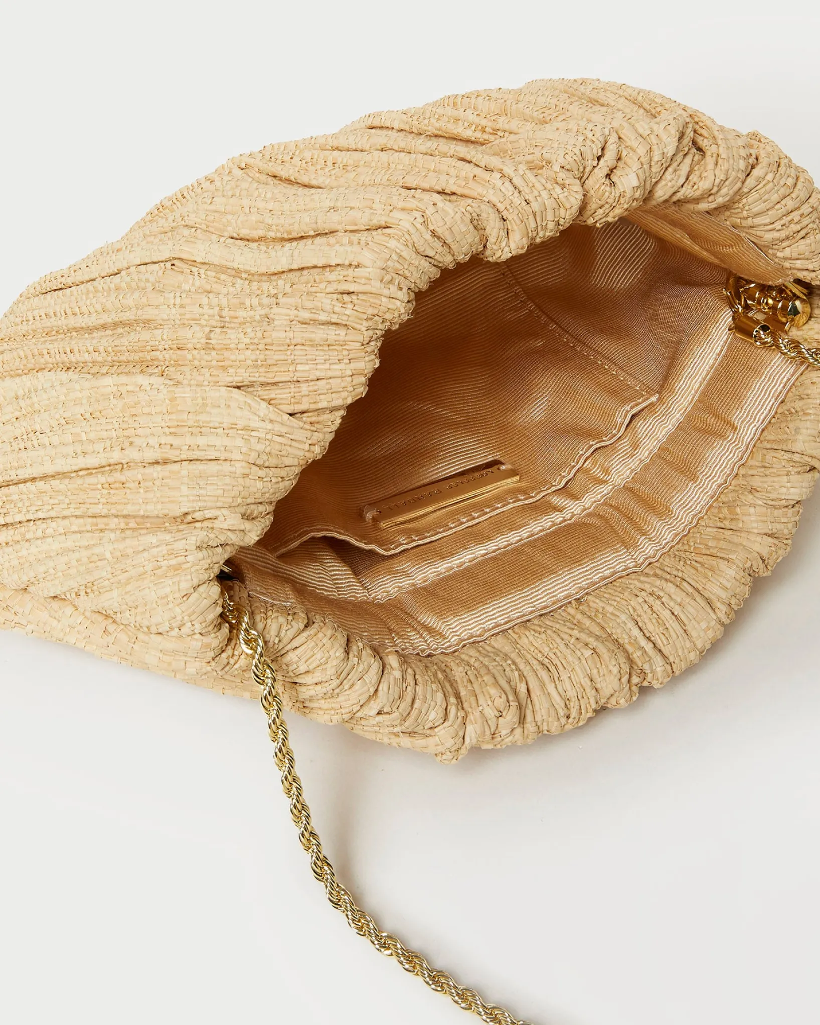 Best Loeffler Randall Brit Pleated Clutch Brown Gingham