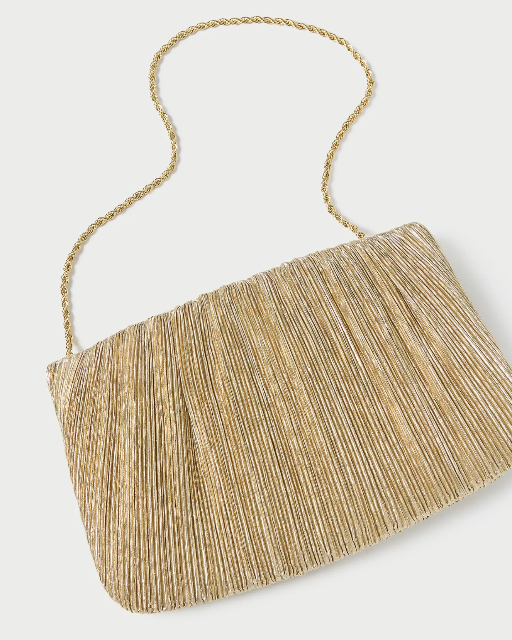 Best Loeffler Randall Brit Pleated Clutch Brown Gingham
