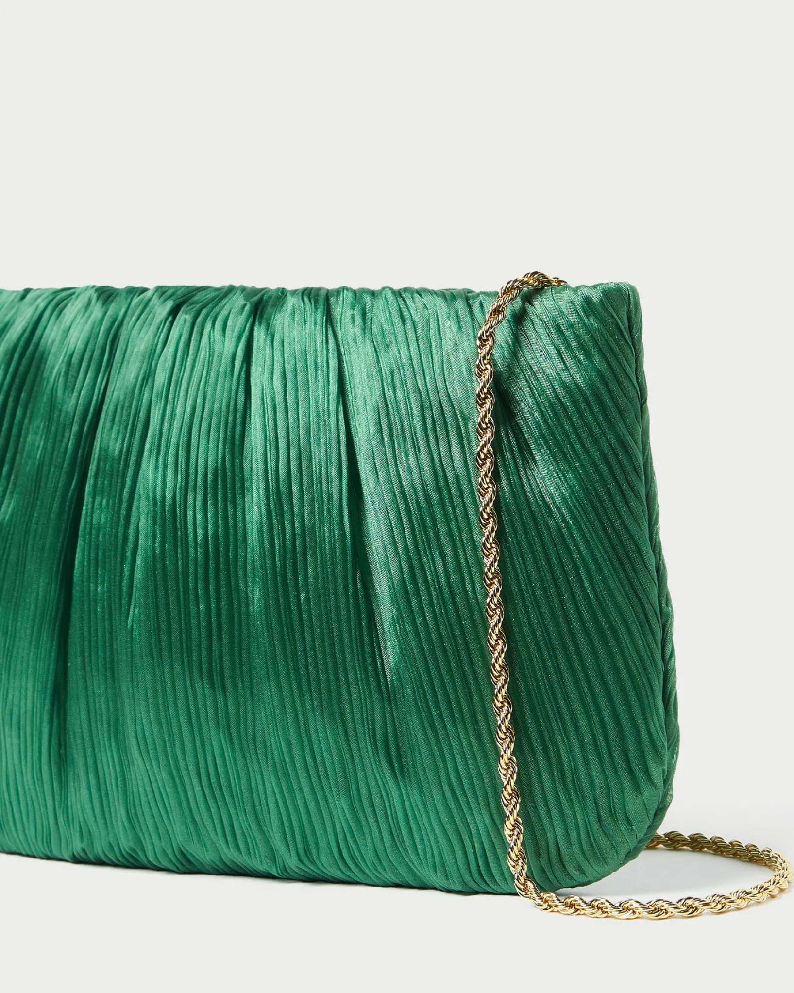 Hot Loeffler Randall Brit Flat Pleated Clutch Natural