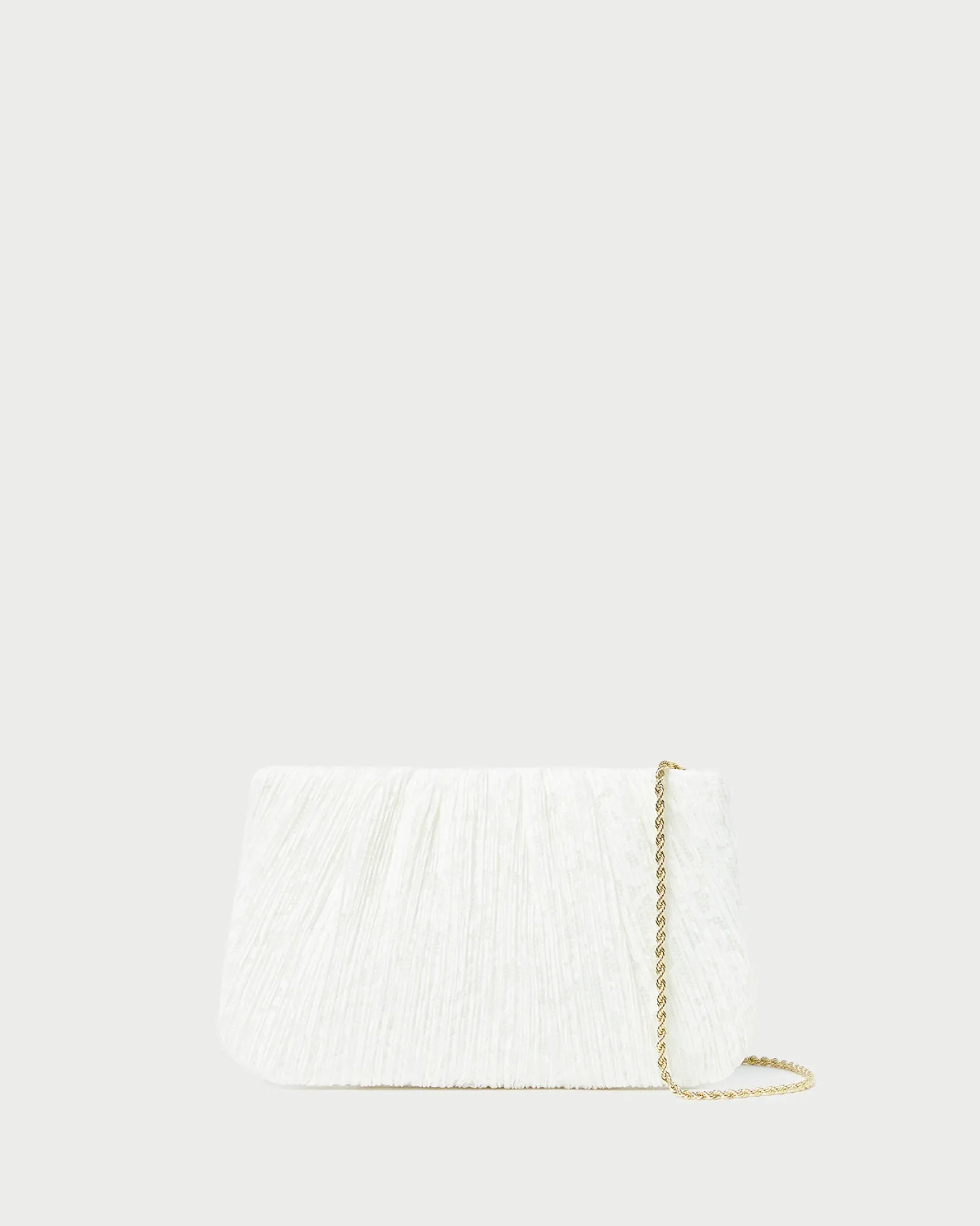 Hot Loeffler Randall Brit Flat Pleated Clutch Natural