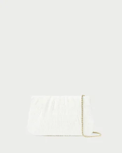 Sale Loeffler Randall Brit White Lace Flat Clutch White/Cream