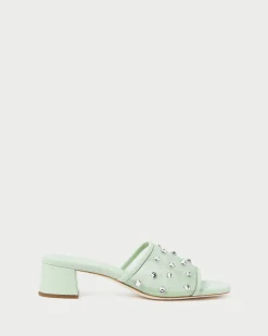 Outlet Loeffler Randall Brooke /Crystal Mesh Mule Seafoam