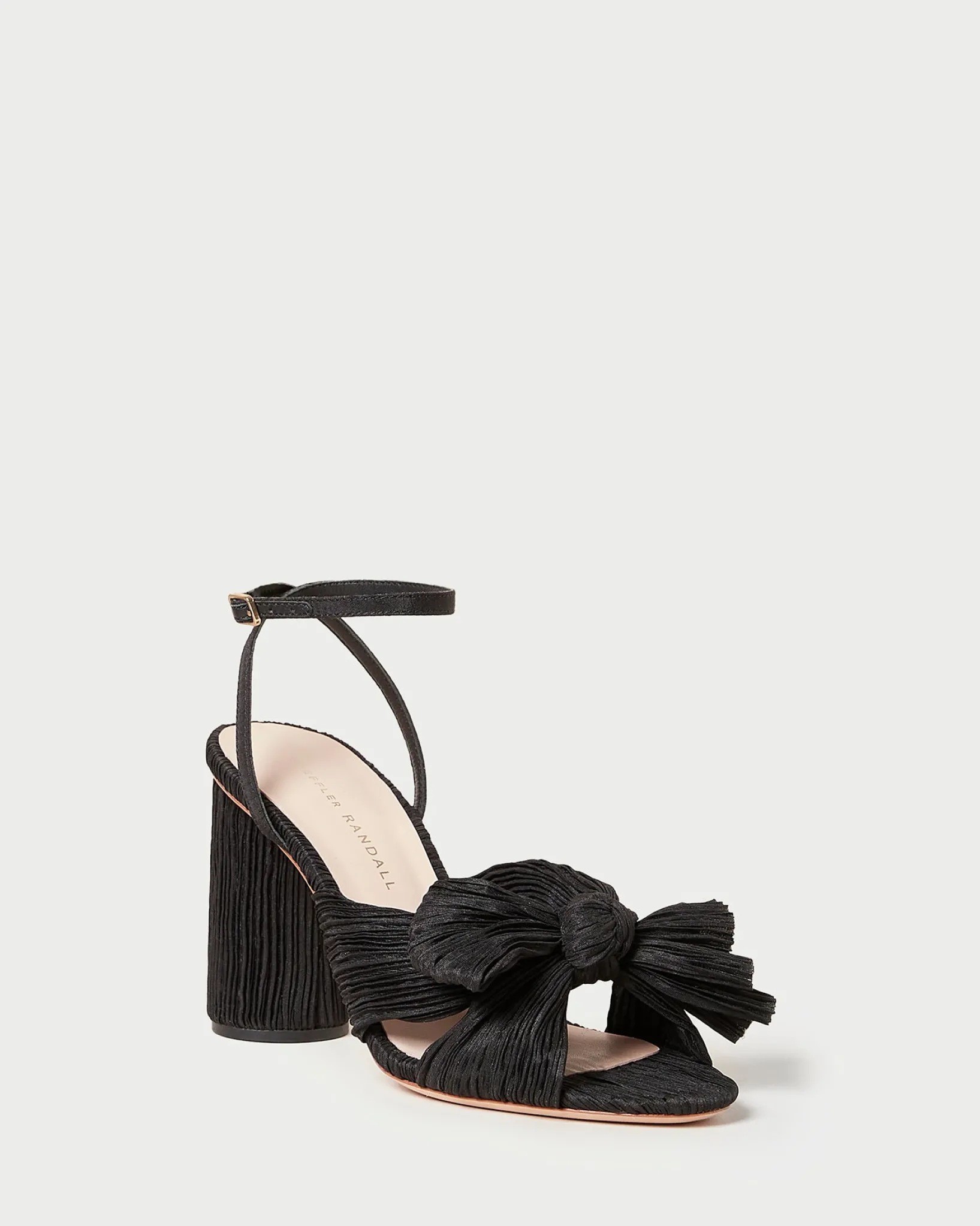 Outlet Loeffler Randall Camellia Pleated Bow Heel Black