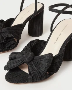 Outlet Loeffler Randall Camellia Pleated Bow Heel Black