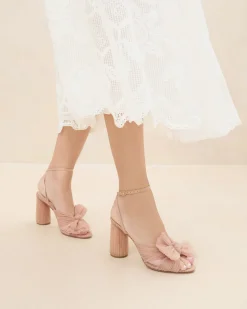 Outlet Loeffler Randall Camellia Pleated Bow Heel Black