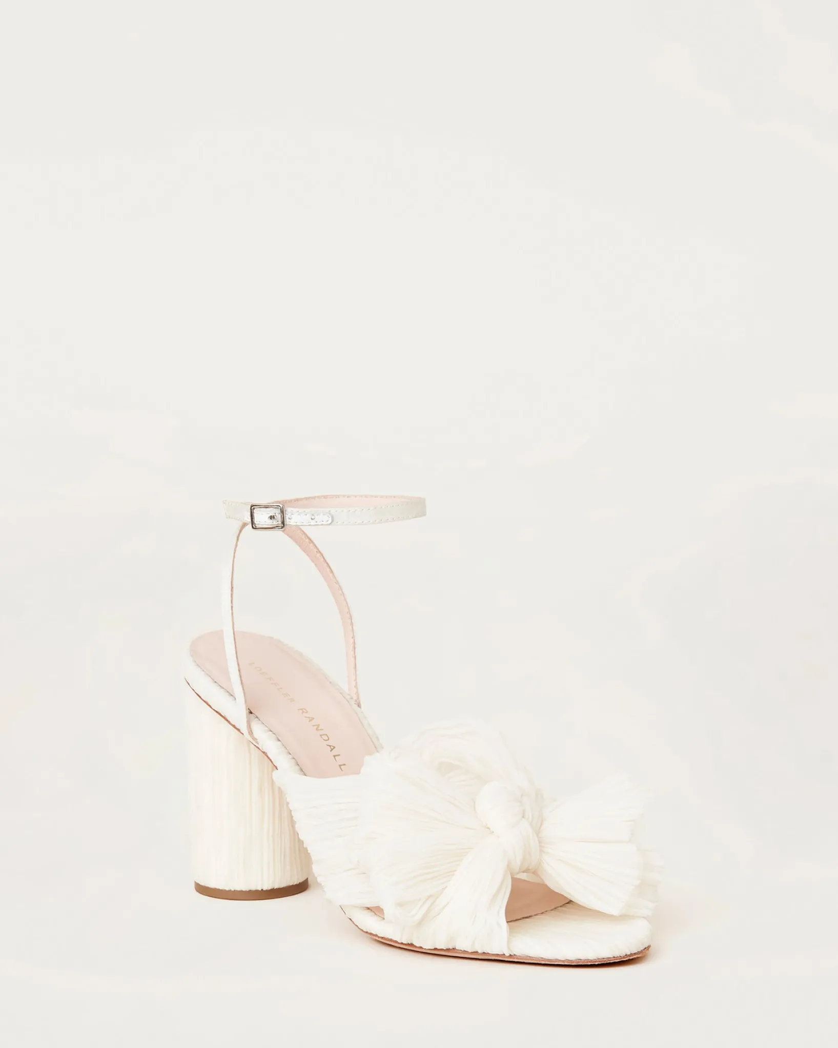 Hot Loeffler Randall Camellia Blue Floral Bow Heel Dusty Blue Floral