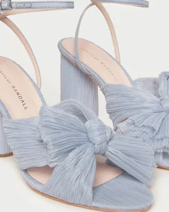 Outlet Loeffler Randall Camellia Pleated Bow Heel Blue