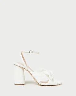 Outlet Loeffler Randall Camellia Pleated Bow Heel Blue