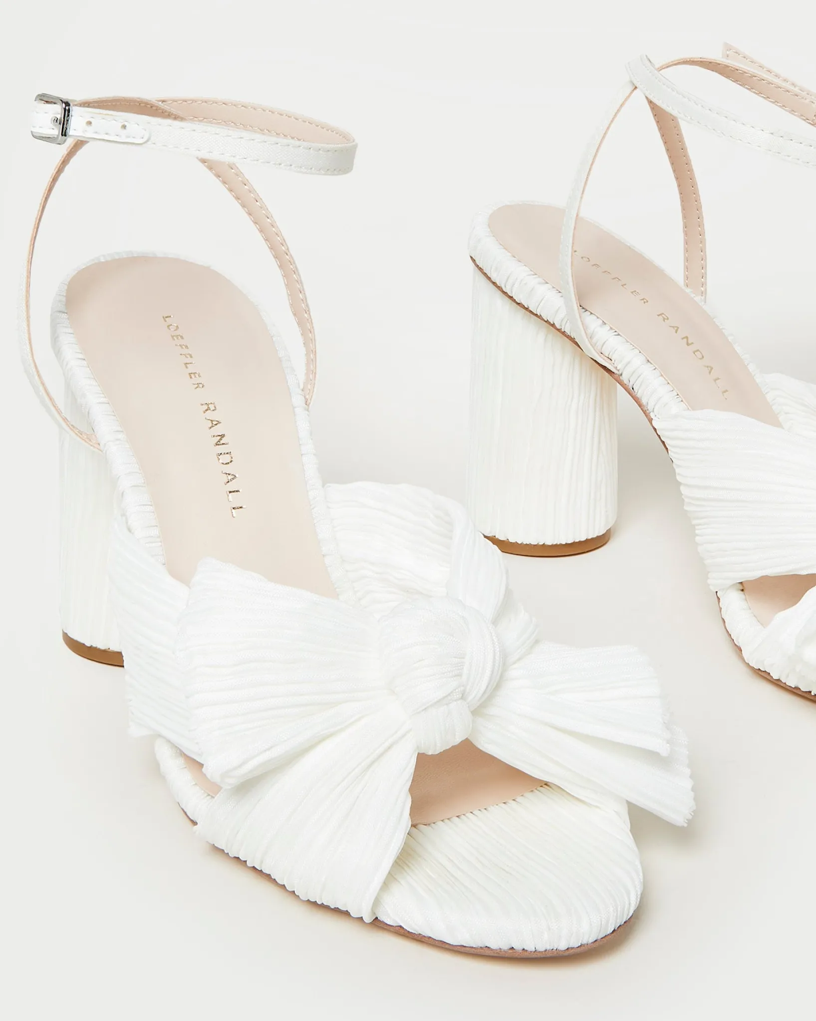 Outlet Loeffler Randall Camellia Pleated Bow Heel Blue