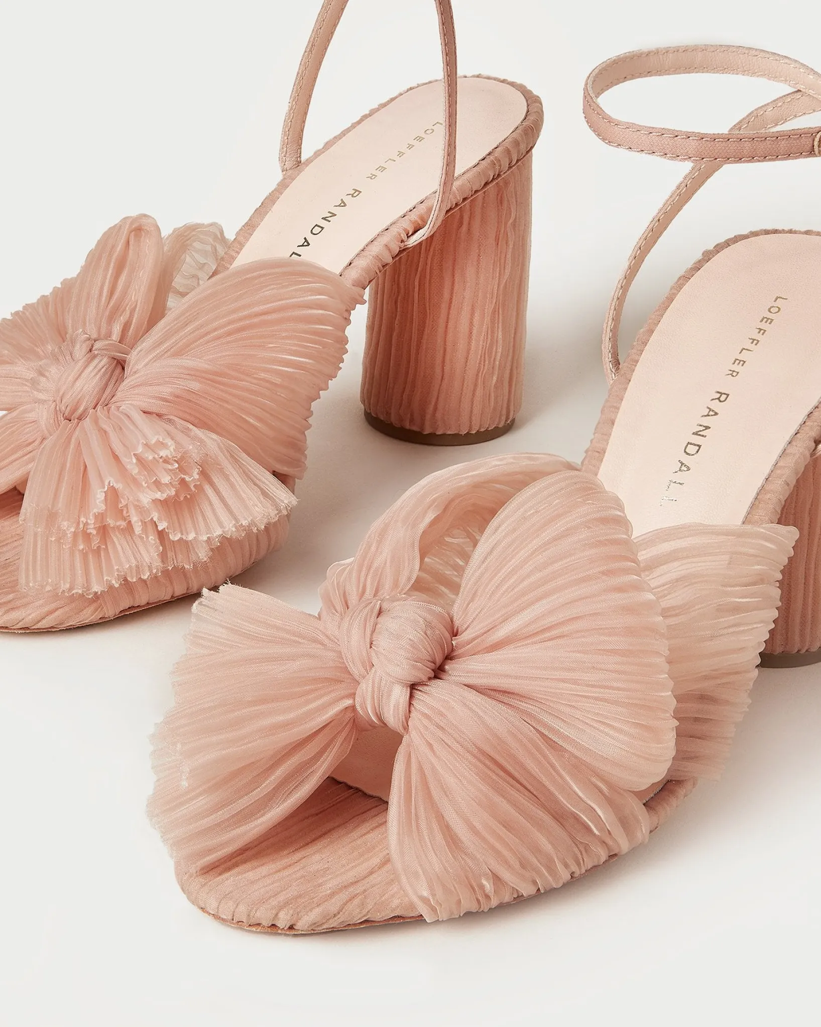 Outlet Loeffler Randall Camellia Pleated Bow Heel Blue