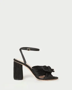 Hot Loeffler Randall Camellia Pleated Bow Heel Platinum