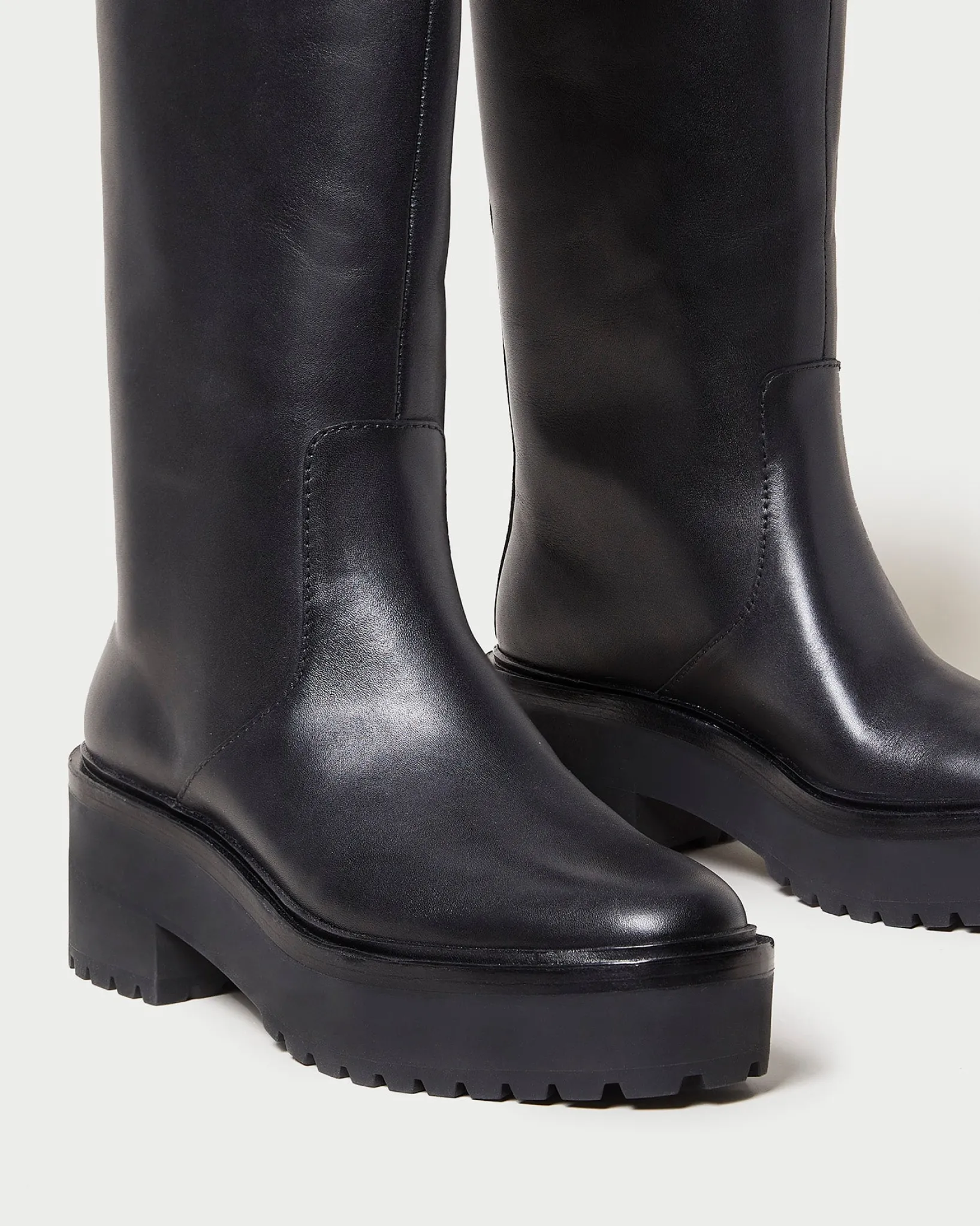 Online Loeffler Randall Carlee Black Tall Lug Boot Black />