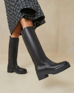 Online Loeffler Randall Carlee Black Tall Lug Boot Black /><noscript><img width=