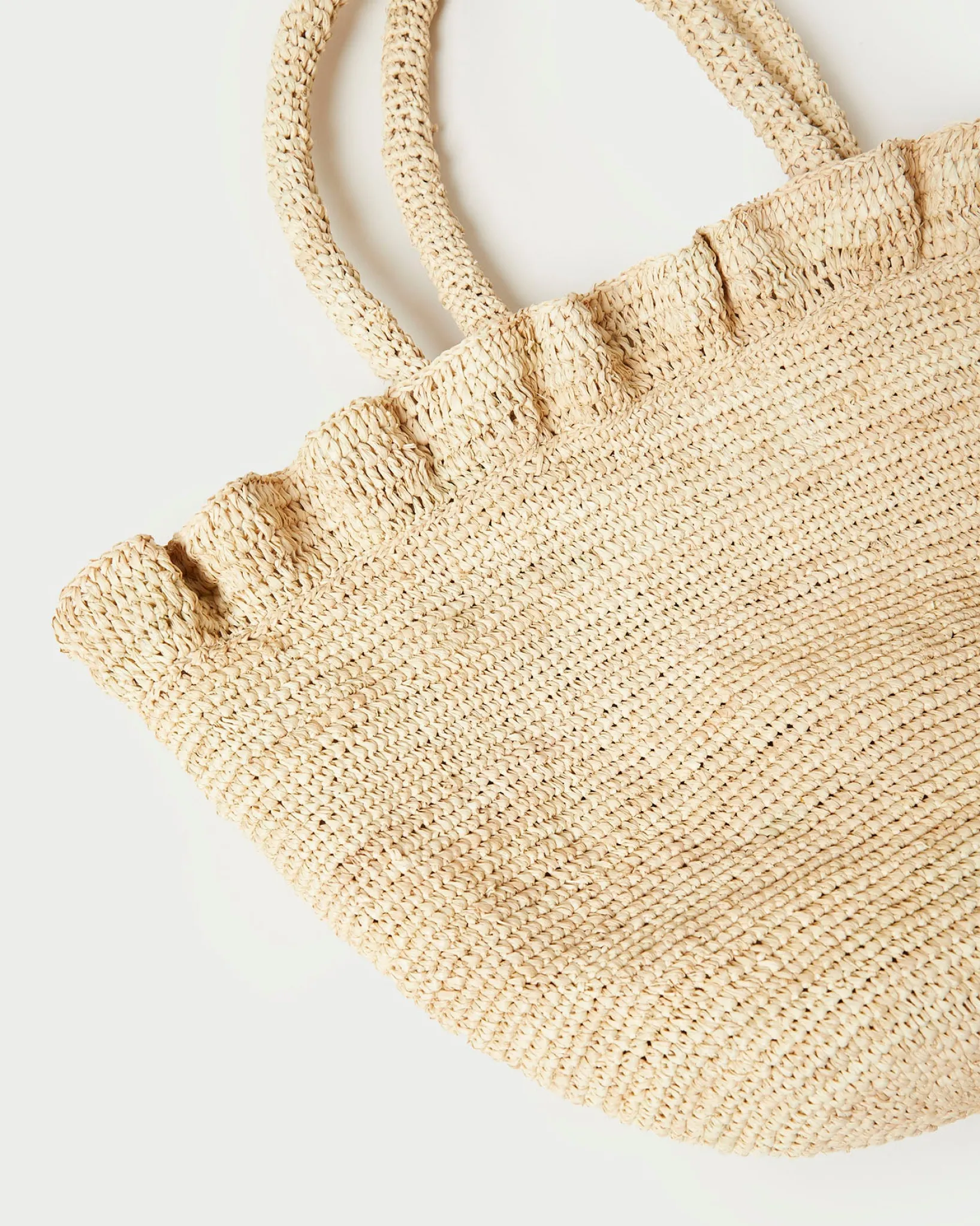 Best Loeffler Randall Cyrus Natural Ruffled Woven Tote Natural />