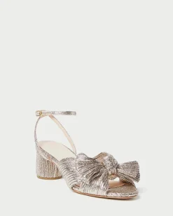 Discount Loeffler Randall Dahlia Black Pleated Bow Heel Beauty