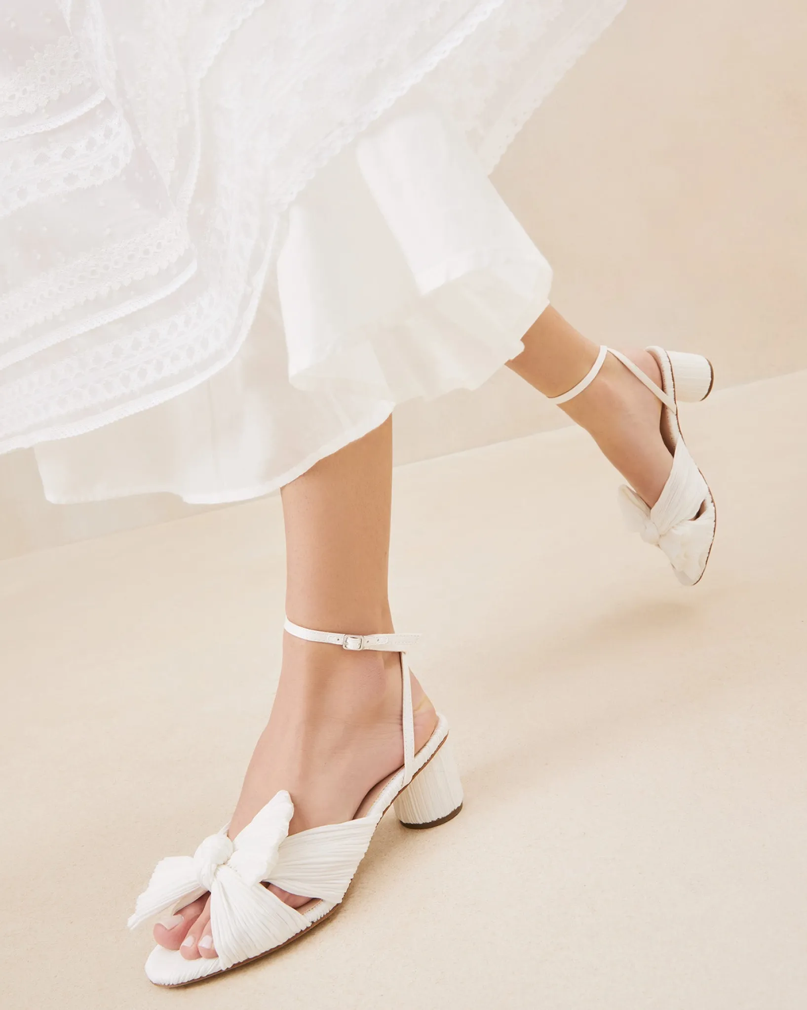 Discount Loeffler Randall Dahlia Black Pleated Bow Heel Beauty