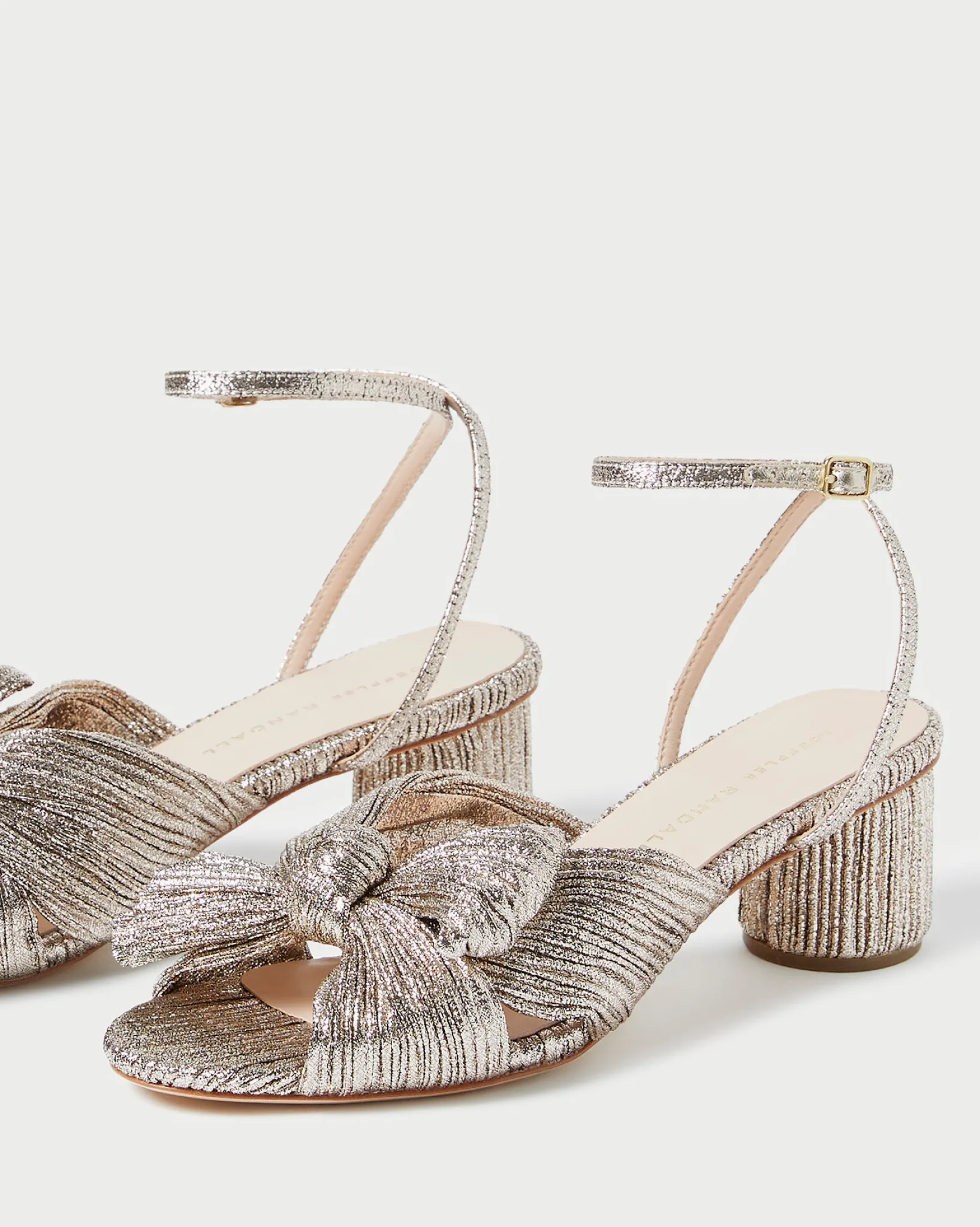 Outlet Loeffler Randall Dahlia Blue Floral Bow Heel Dusty Blue Floral