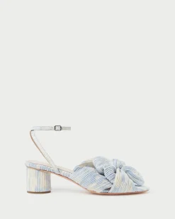 Loeffler Randall Dahlia Pleated Bow Heel Blue
