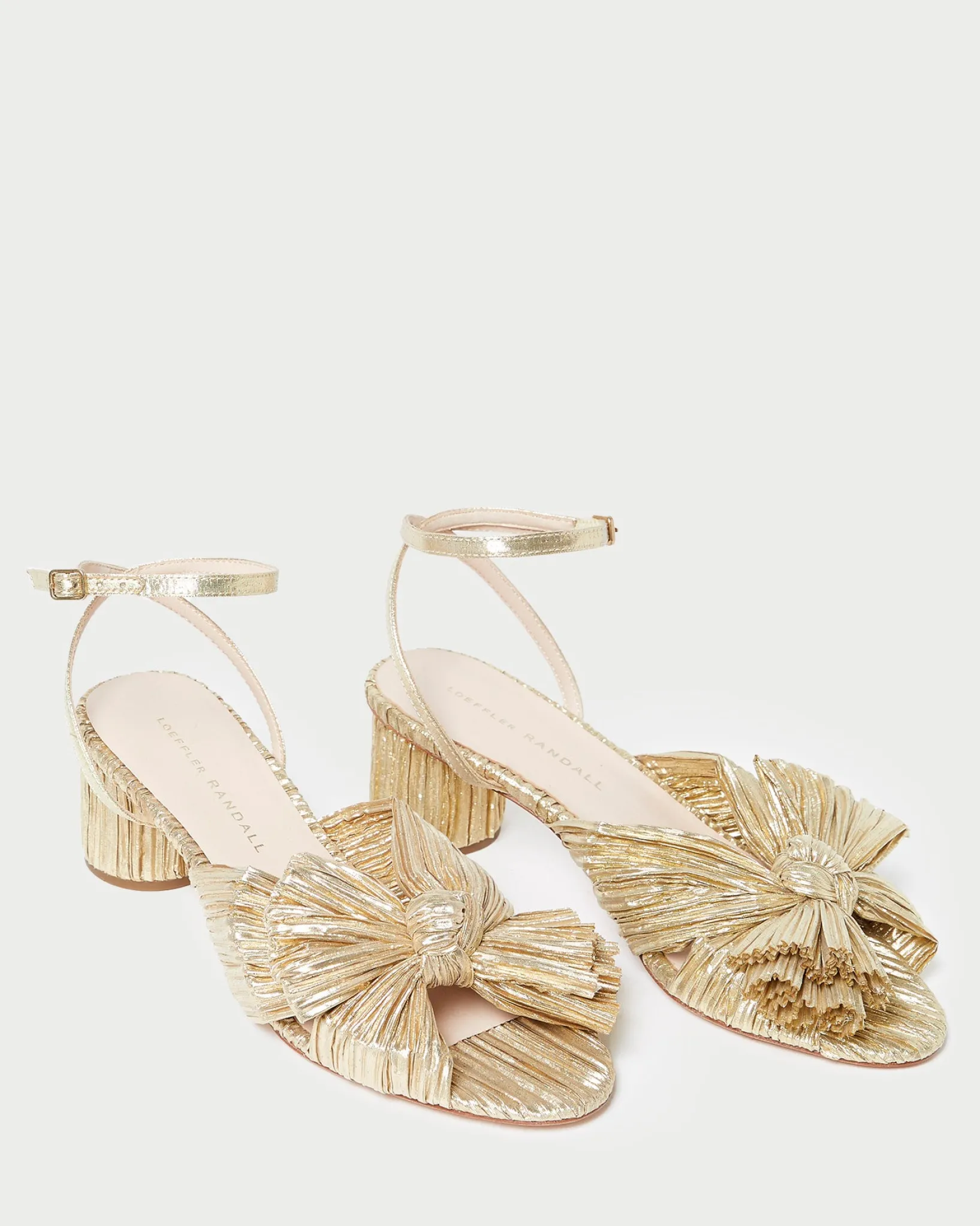 Loeffler Randall Dahlia Pleated Bow Heel Blue