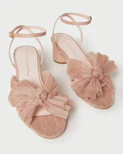 Loeffler Randall Dahlia Pleated Bow Heel Blue