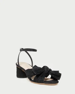 Online Loeffler Randall Dahlia Pleated Bow Heel Gold