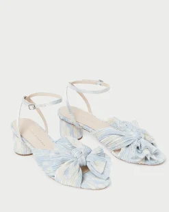 Online Loeffler Randall Dahlia Pleated Bow Heel Gold